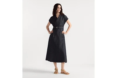 Mid-Length Belted Dress