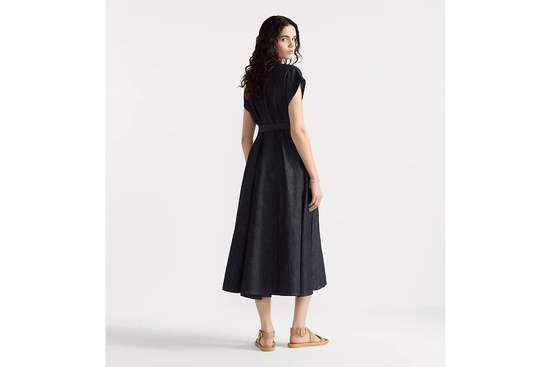 Mid-Length Belted Dress