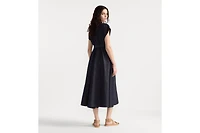Mid-Length Belted Dress