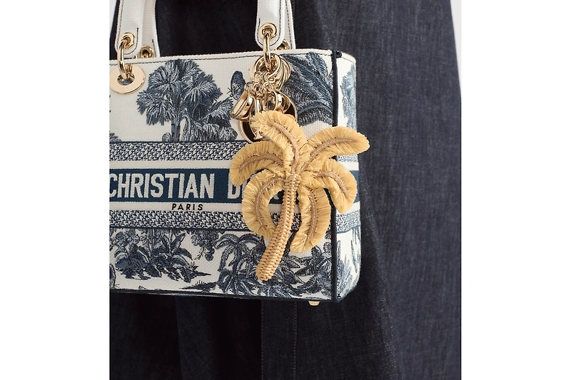 Dioriviera Toile de Jouy Sauvage Palm Tree Bag Charm
