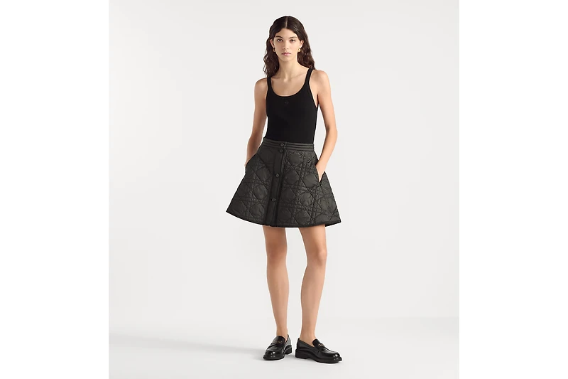 Macrocannage Miniskirt