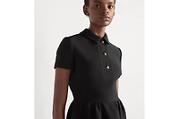 Fitted Dress with CD Buttons