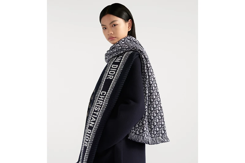 Dior Oblique University Reversible Scarf