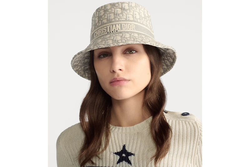 Dior Oblique Small Brim Bucket Hat