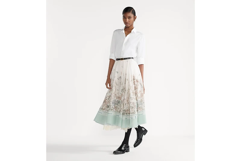Mid-Length Flared Skirt