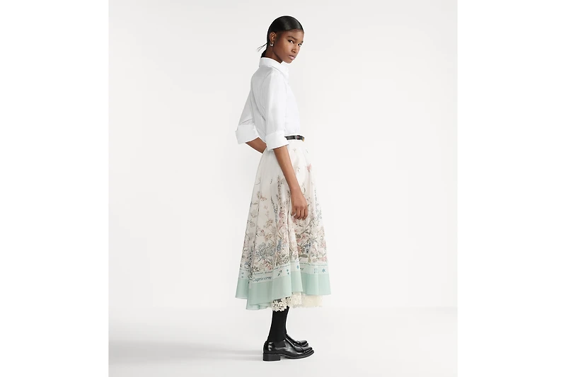 Mid-Length Flared Skirt