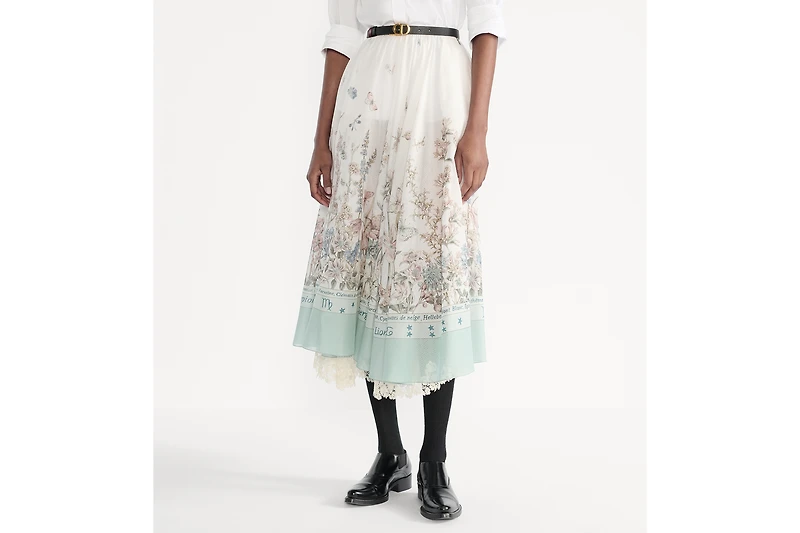 Mid-Length Flared Skirt