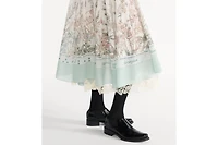 Mid-Length Flared Skirt