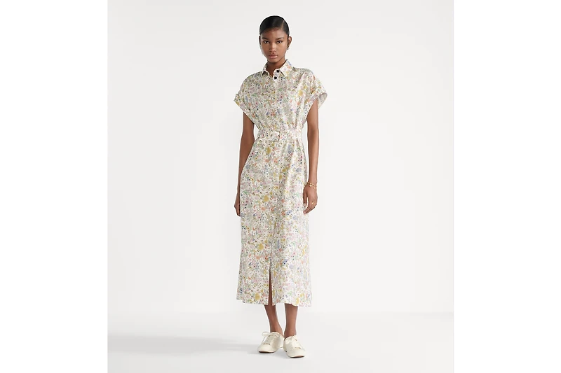 Mid-Length Belted Shirtdress