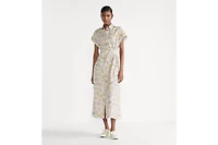 Mid-Length Belted Shirtdress