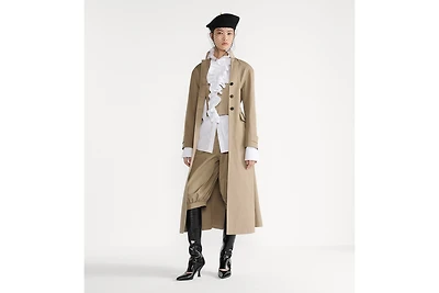 Trench Coat with Integrated Corset