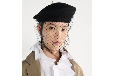Dior Century Beret with Veil