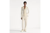Cardigan with Removable Ruched Collar