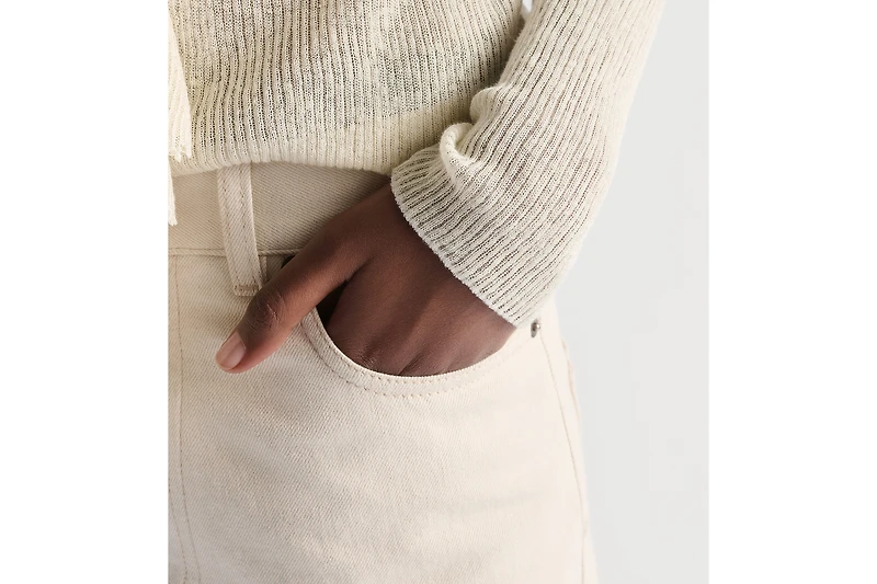 Cardigan with Removable Ruched Collar