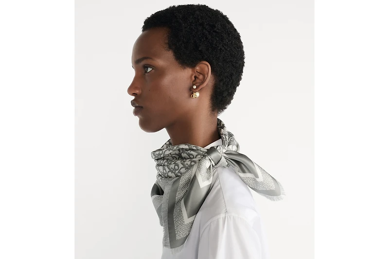 Dior Oblique Diortwin 70 Square Scarf