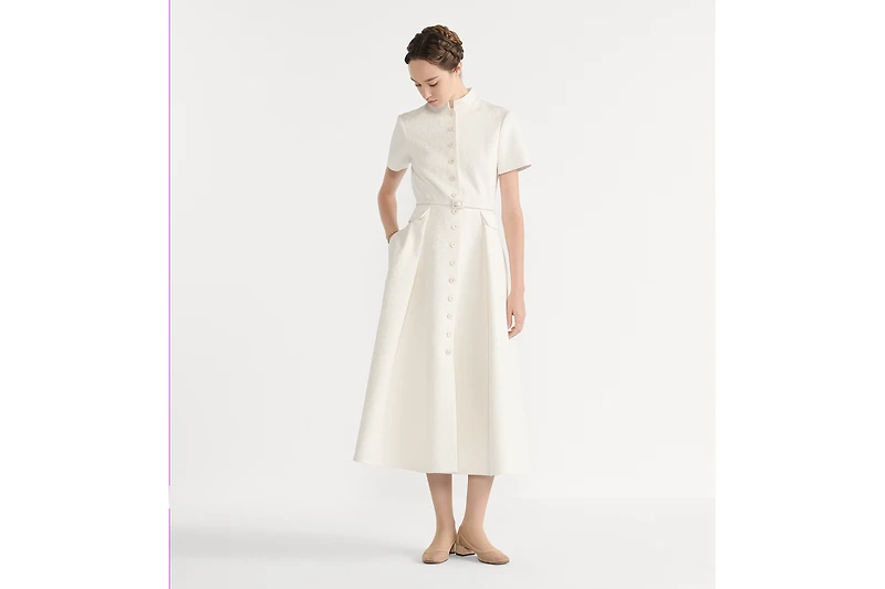 Mid-Length Belted Shirtdress