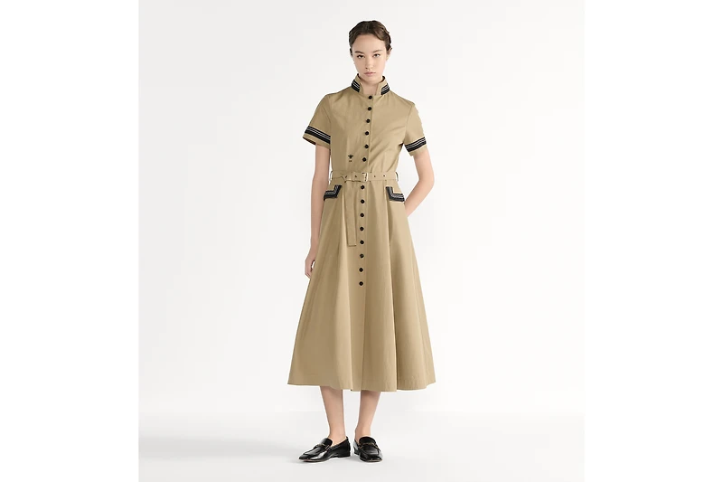 Mid-Length Flared Shirtdress