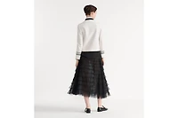 Mid-Length Ruffled Skirt