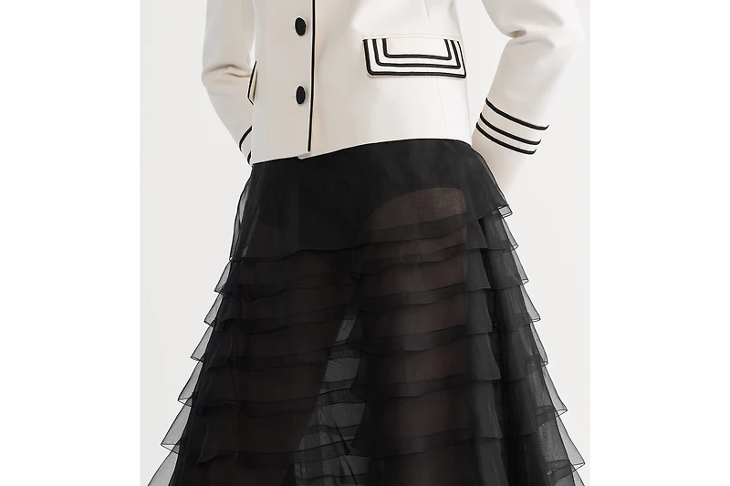 Mid-Length Ruffled Skirt