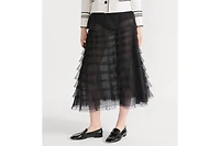 Mid-Length Ruffled Skirt