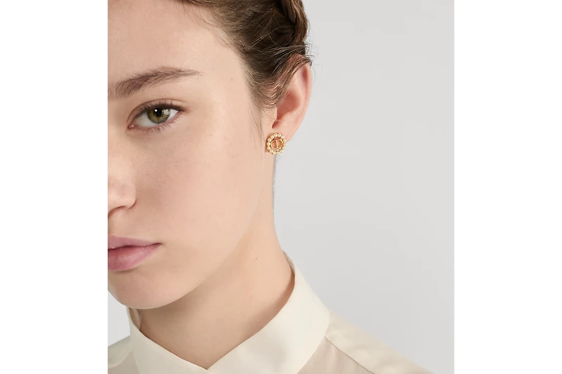 Petit CD Circle Stud Earrings