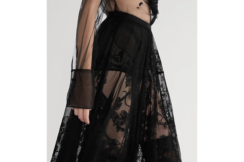 Mid-Length Flared Skirt