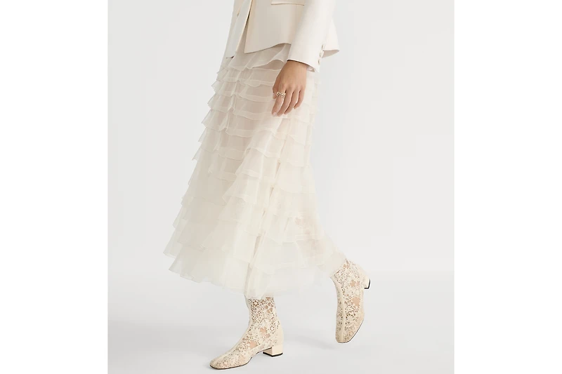 Mid-Length Ruffled Skirt