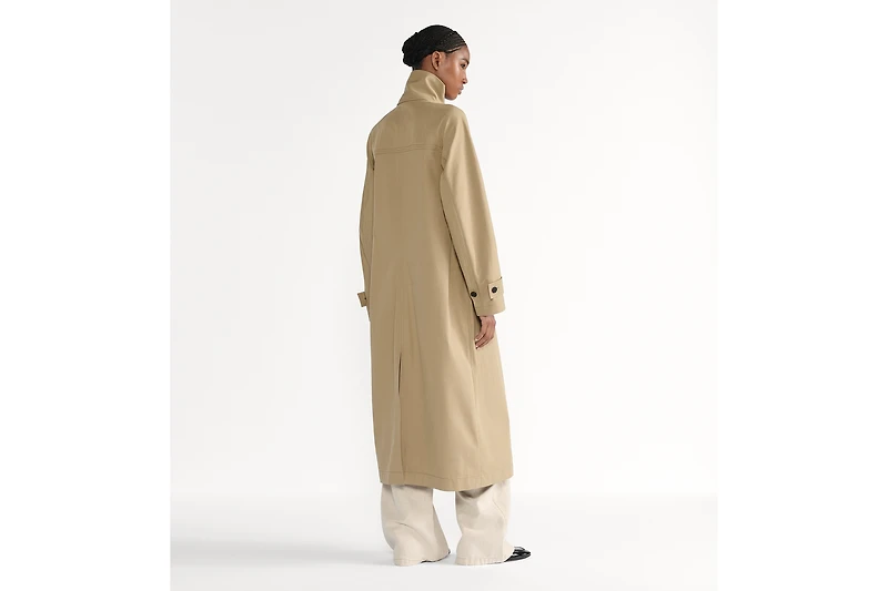 Trench Coat with Scarf Collar