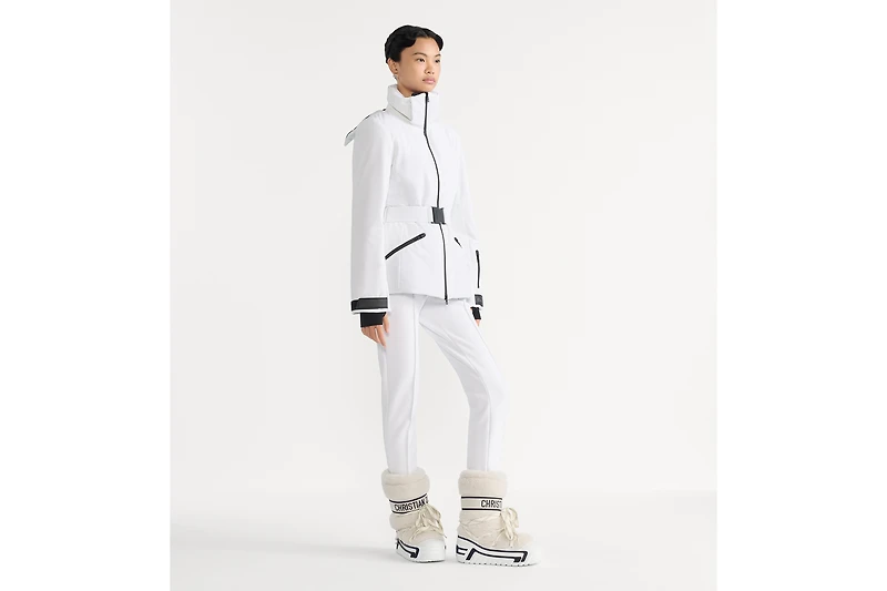 DiorAlps Belted Puffer Jacket with Removable Hood