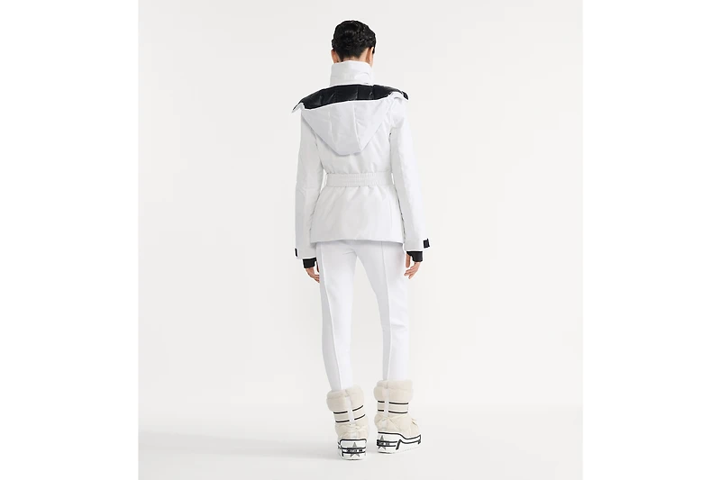 DiorAlps Belted Puffer Jacket with Removable Hood