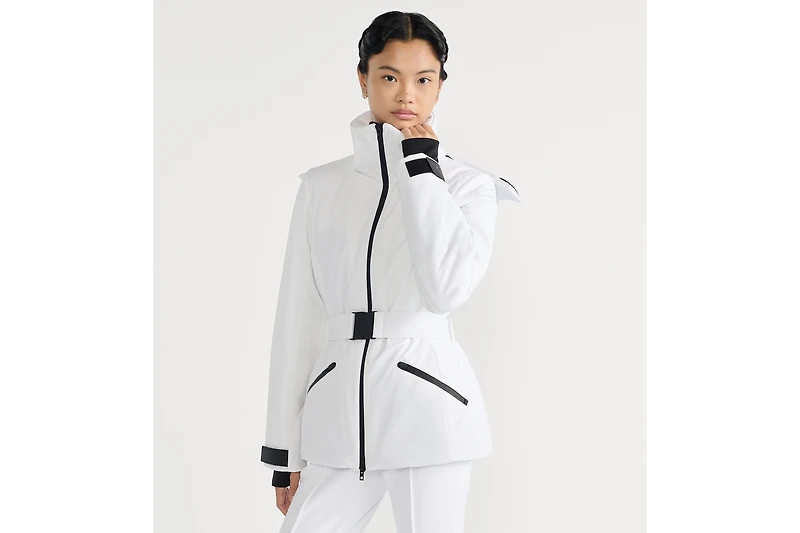 DiorAlps Belted Puffer Jacket with Removable Hood