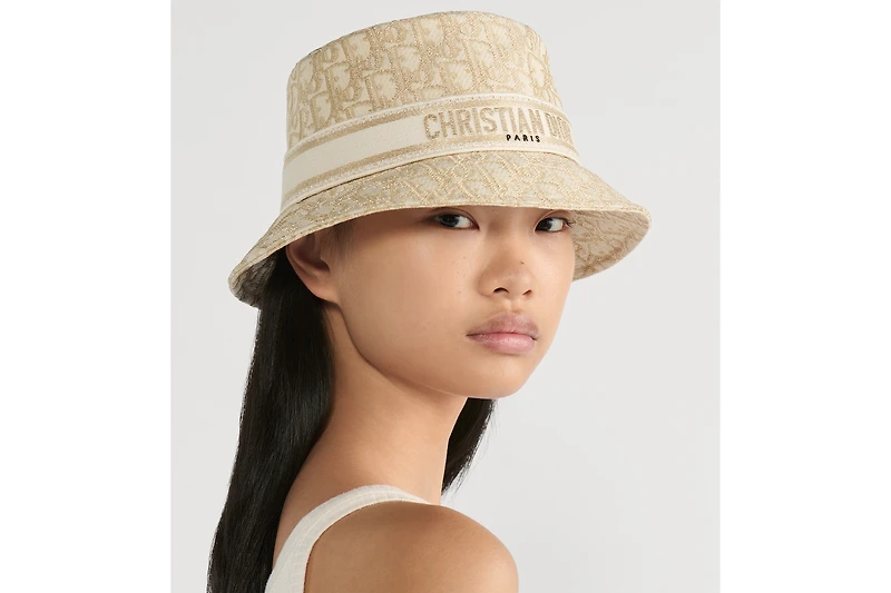 Dior Oblique D-Bobby Small-Brim Bucket Hat