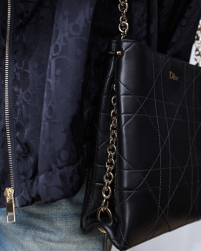 Small Vertical Dior Trianon Bag with Chain