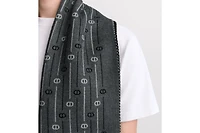 CD Icon Striped Scarf
