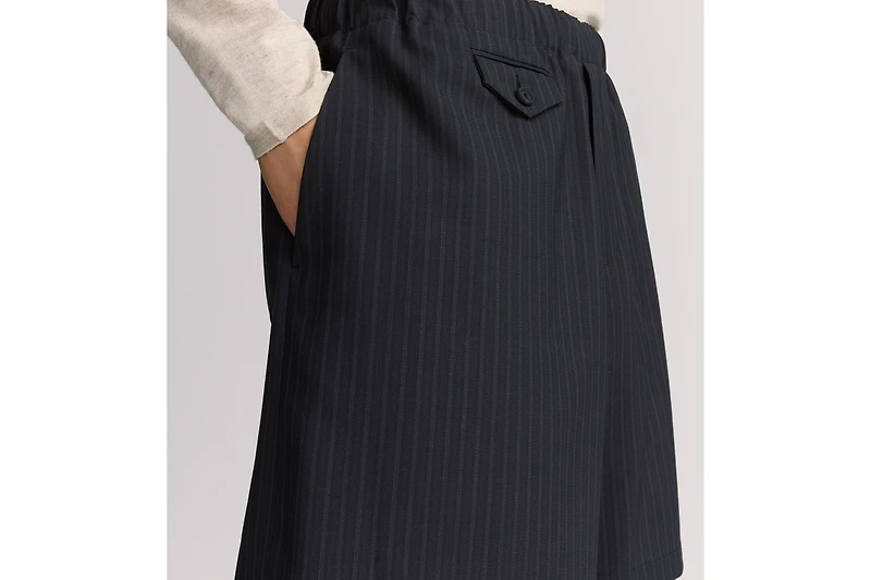 Bermuda Shorts with Elastic Waist