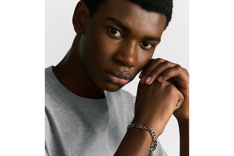CD Icon Thin Chain Link Bracelet