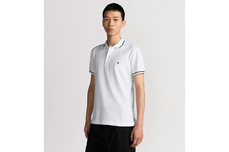 Polo Shirt with Bee Embroidery