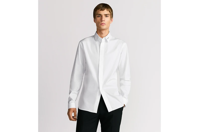 Shirt with Dior Embroidery