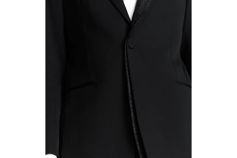 Jacket with Dior Oblique Asymmetric Shawl Collar