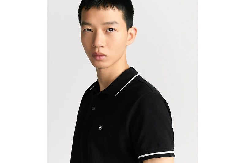 Polo Shirt with Bee Embroidery