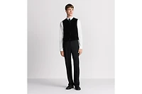 Pants with Corduroy Details