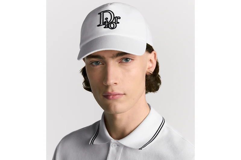 Cap with Centered Dior Oblique