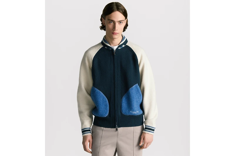 Christian Dior Couture Lily of the Valley Varsity Cardigan