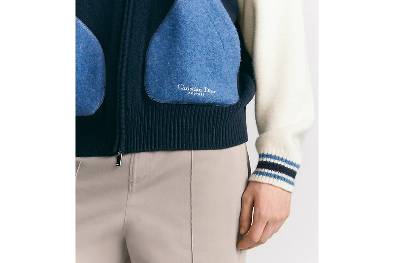 Christian Dior Couture Lily of the Valley Varsity Cardigan