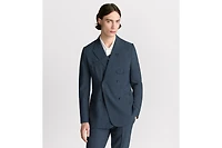 Double-Breasted Jacket with Buttoned Strap