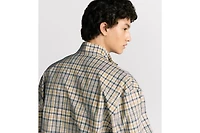 Zipped Shirt with CD Diamond Embroidery