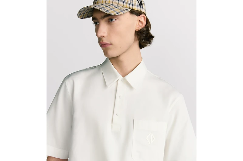 Polo Shirt with CD Diamond Embroidery
