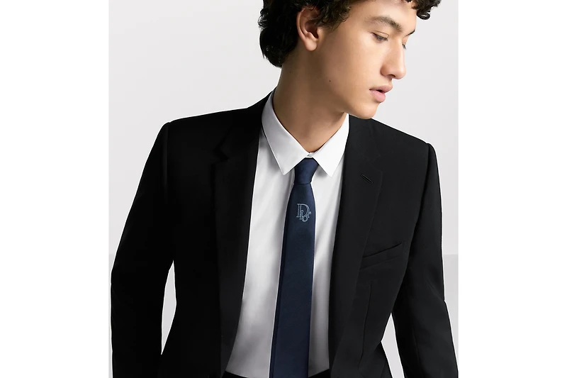 Tie with Centered Dior Oblique