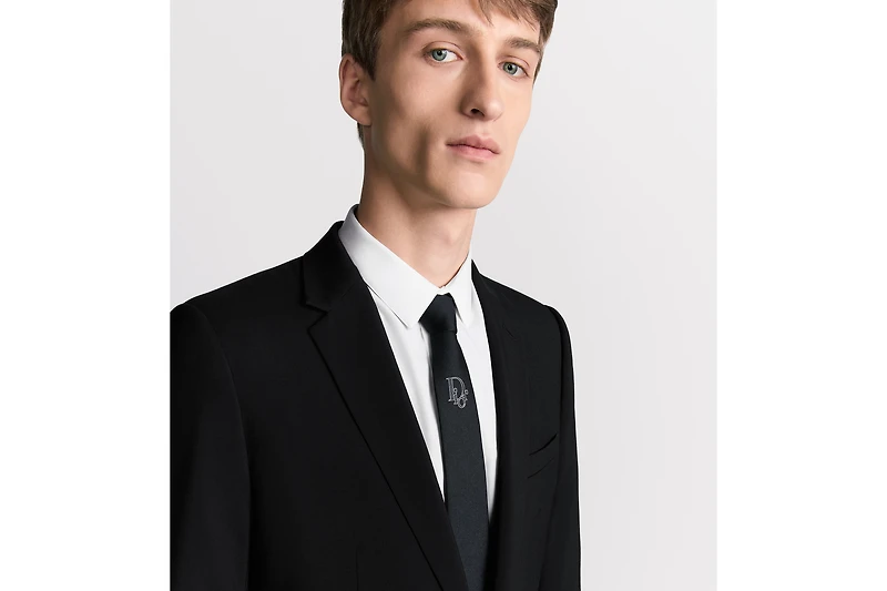 Tie with Centered Dior Oblique