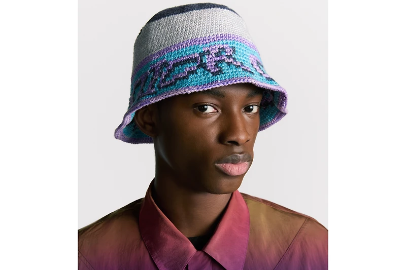DIOR AND LEWIS HAMILTON Crochet Bucket Hat